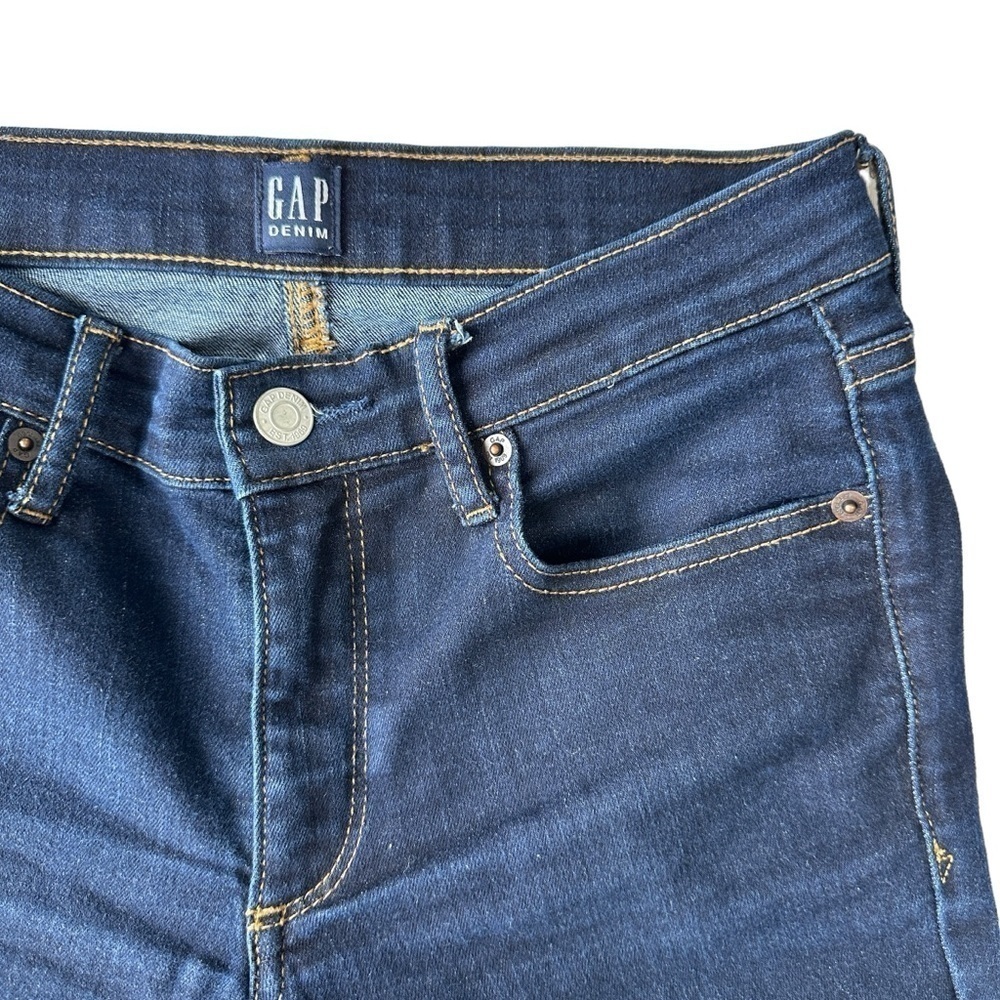 GAP DENIM MID RISE TRUE SKINNY JEANS WOMEN’S SIZE 26 PETITE - Picture 6 of 16